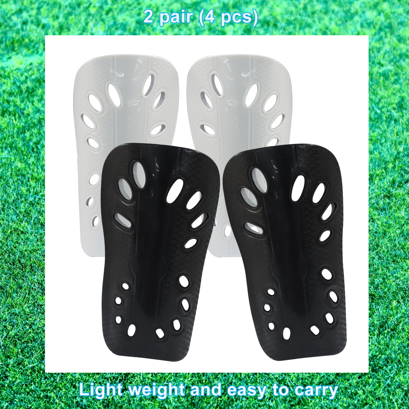 2 paires de protège-tibias de football