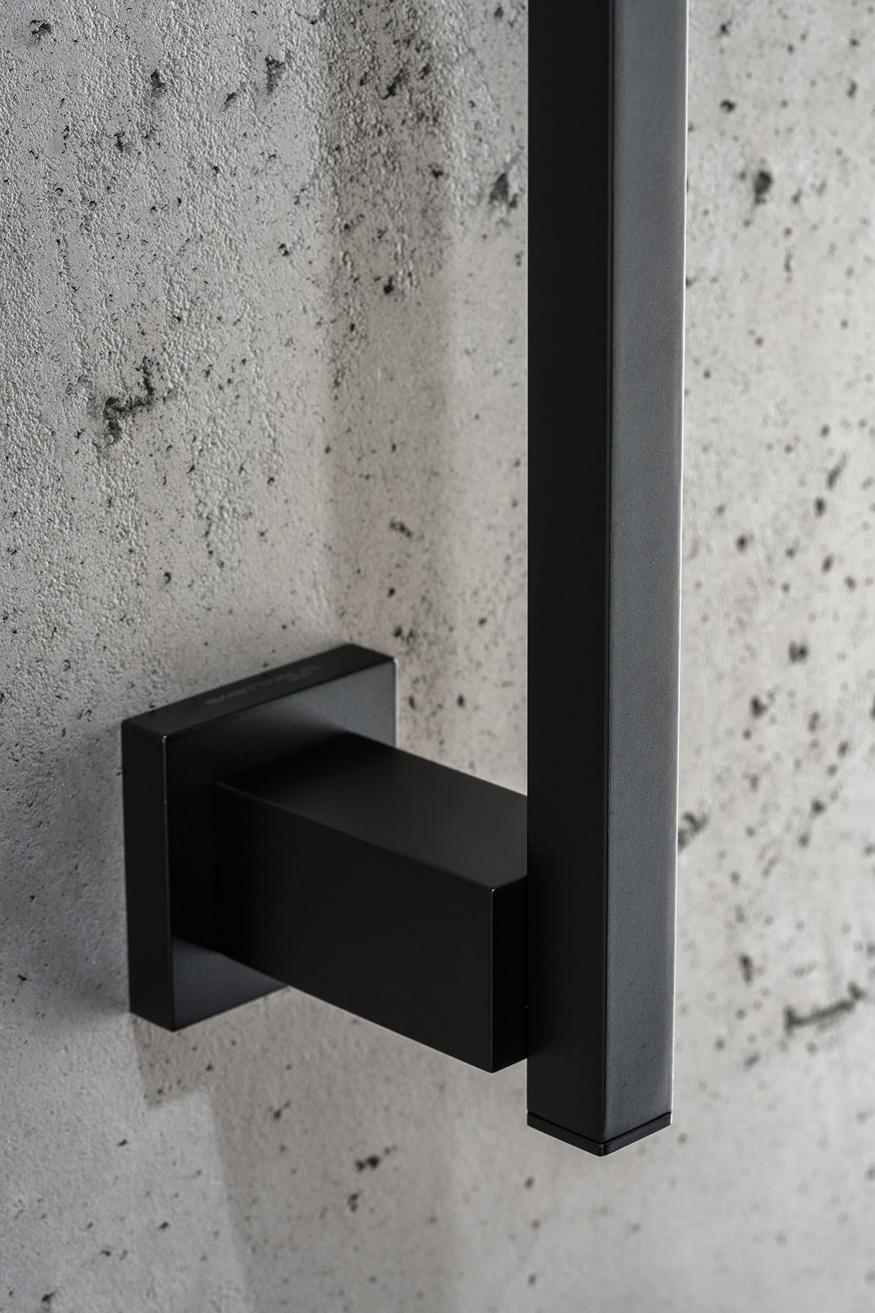 270S1-B Porta Rollos de Papel Higienico | Soporte de Pared Latón Cromado | Diseño Moderno, Elegante y Negro Mate para Baño