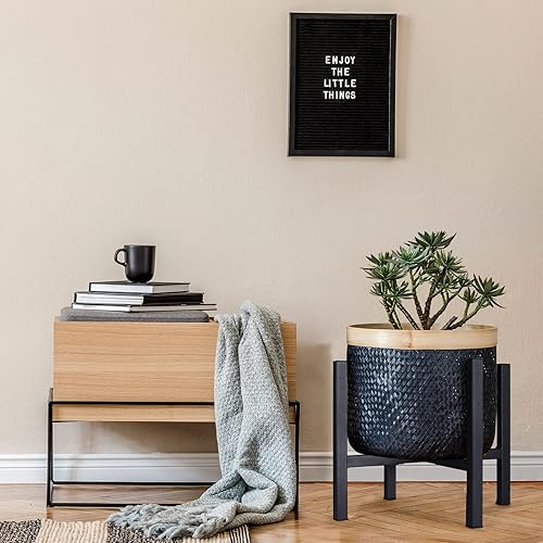 Miniatura 2 de Soporte de metal para plantas grandes, ancho ajustable que se adapta a macetas de 10 a 12 pulgadas, 14 pulgadas, 16 pulgadas, soportes para plantas