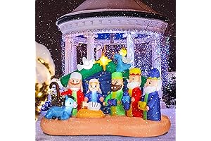 8 FT Tall Outdoor Christmas Inflatable Decorations - Nativity Scene Sets