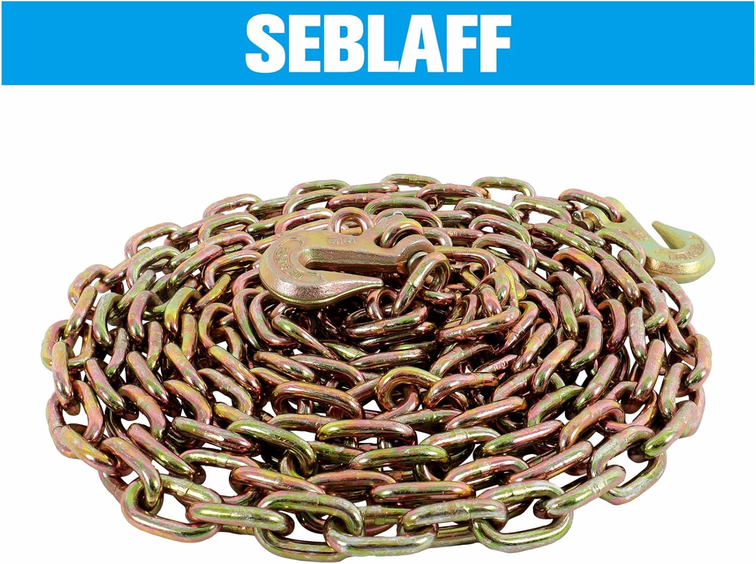 G70 20' 5/16" Truck Tow Chain Replacement for Tractor Vehicle and Fixed Cargo