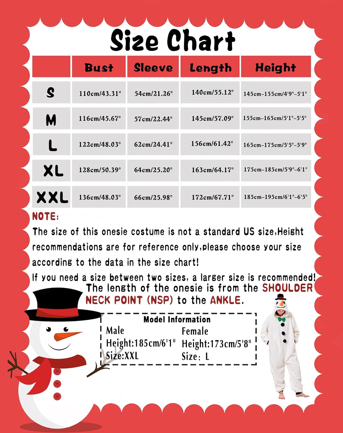 dressfan Unisex Adults Sherpa Christmas Onesie Pajamas Halloween Costume for Women & Men - Image 6