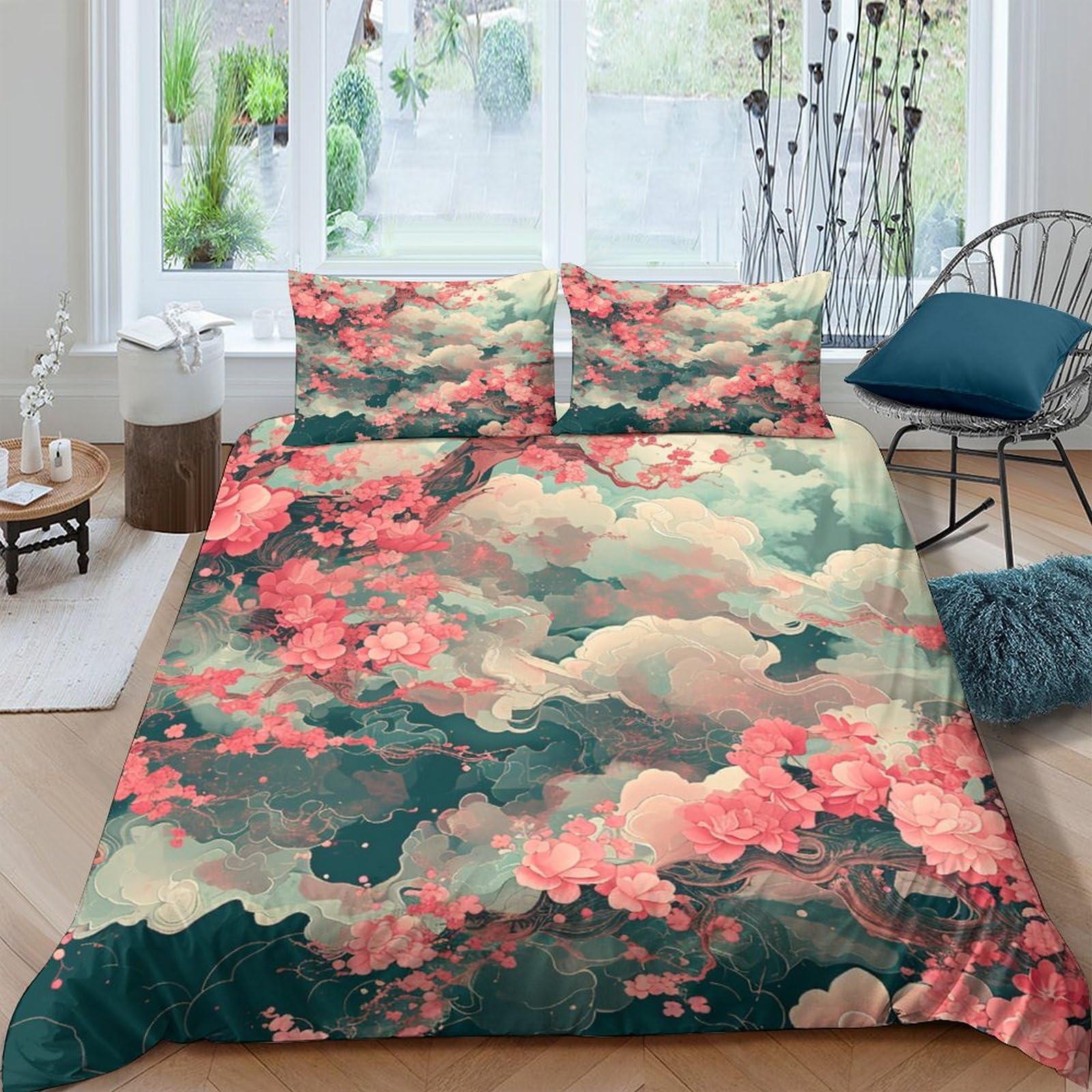 Housse de couette 220 x 240 cm anti-acarien avec zip pour éviter la couette qui glisse