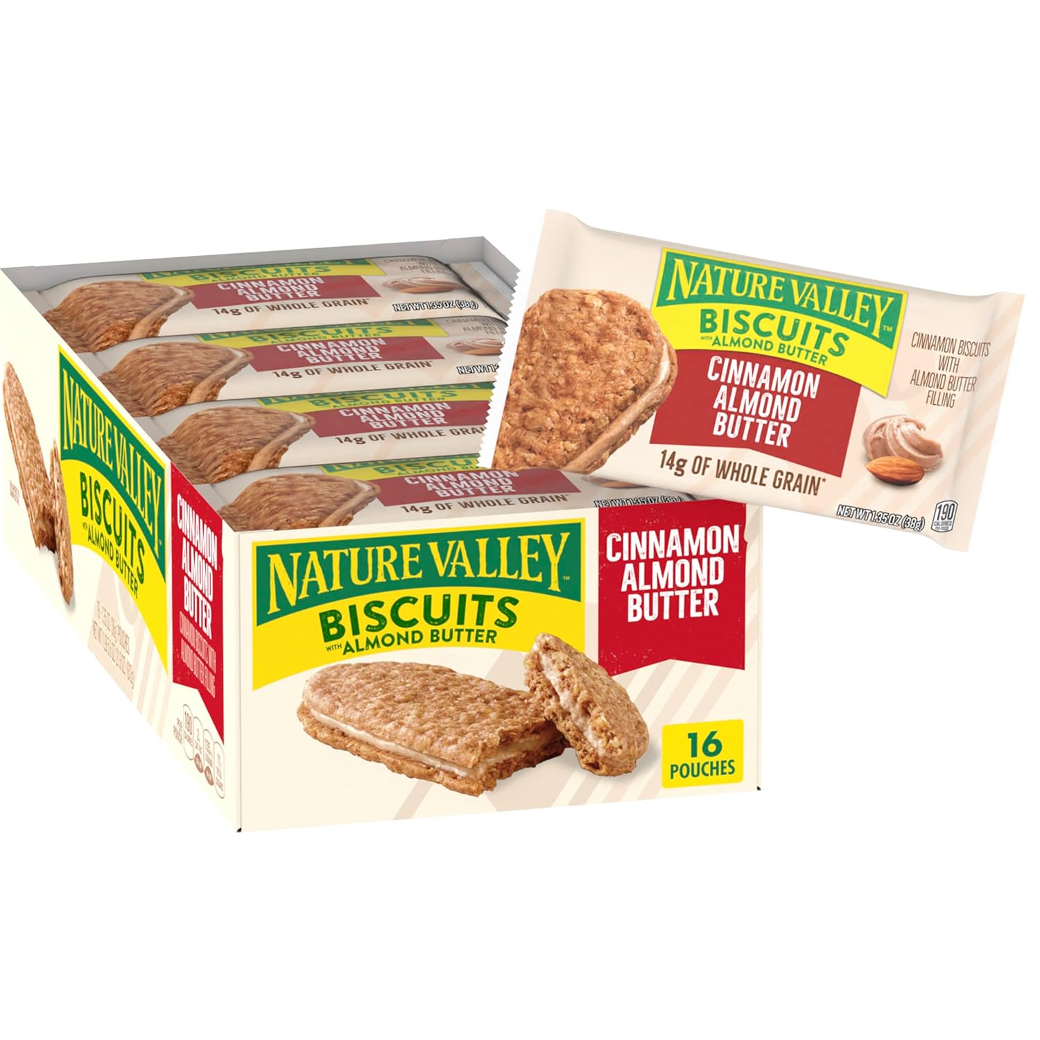 Nature Valley Biscuits With Peanut Butter Box, 10 Count (pack Of 6)