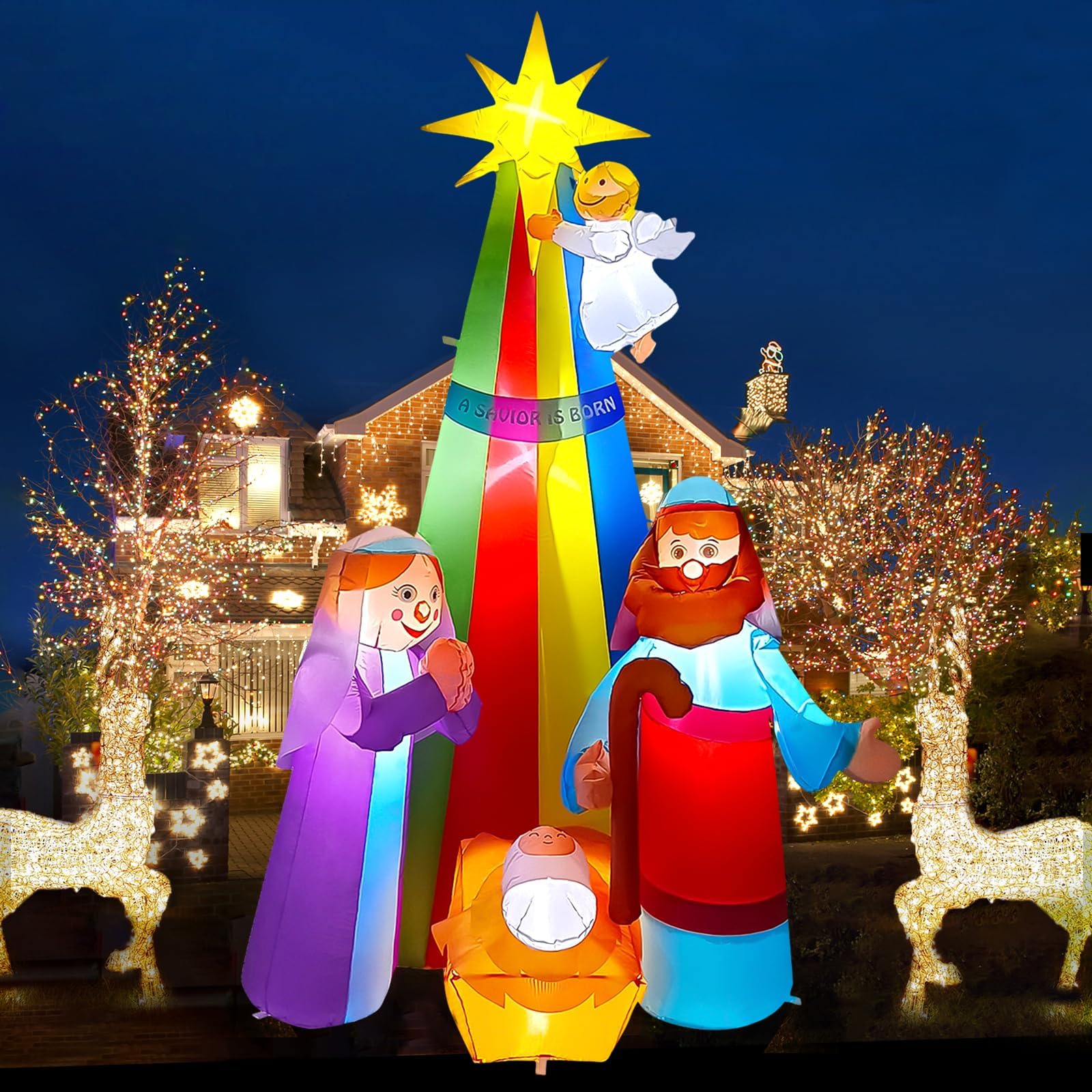 Kalolary 7FT Christmas Inflatables Outdoor Decorations
