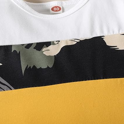 Derouetkia Baby Jungen Outfit Set | Dinosaurier Print Sommer Shorts & Top | Baumwollmischung