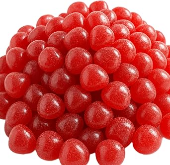 Cherry Sours Candy - 1 lb Bulk Bag of Fresh Gourmet Tart Chewy Sweet and Sour Red Treats