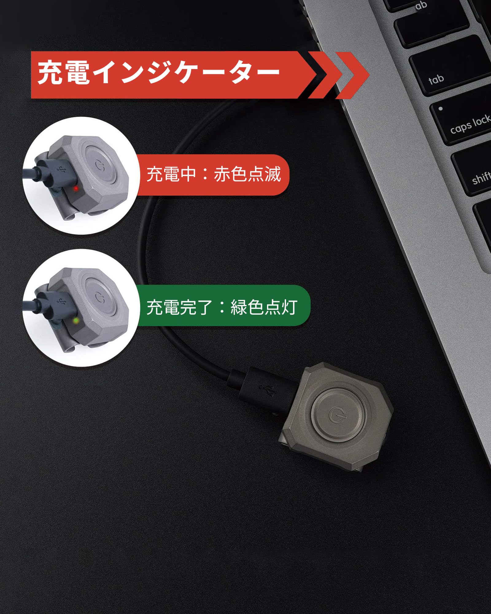 Amazon.co.jp: MecArmy 懐中電灯 手首用 コンパクト CPLU 腕時計ライト