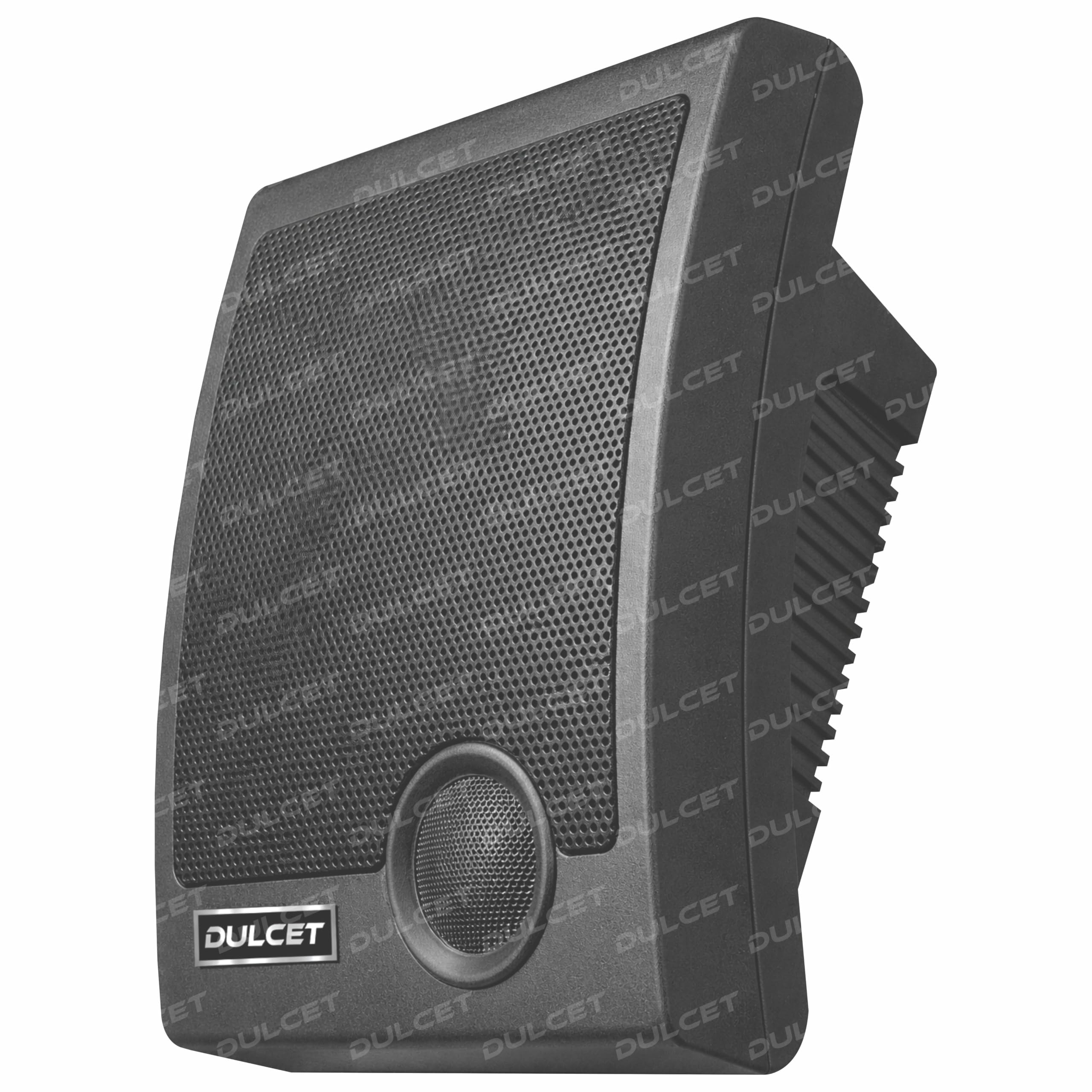 Dulcet DC-WS15X 15W 2-Way Black Indoor Wired Wall Mount Speaker with Inbuilt Tweeter & Dual Input Support for 8 Ohm & 100V Line input Ideal for Homes, Offices, Retail Stores, Cafés & Commercial Spaces