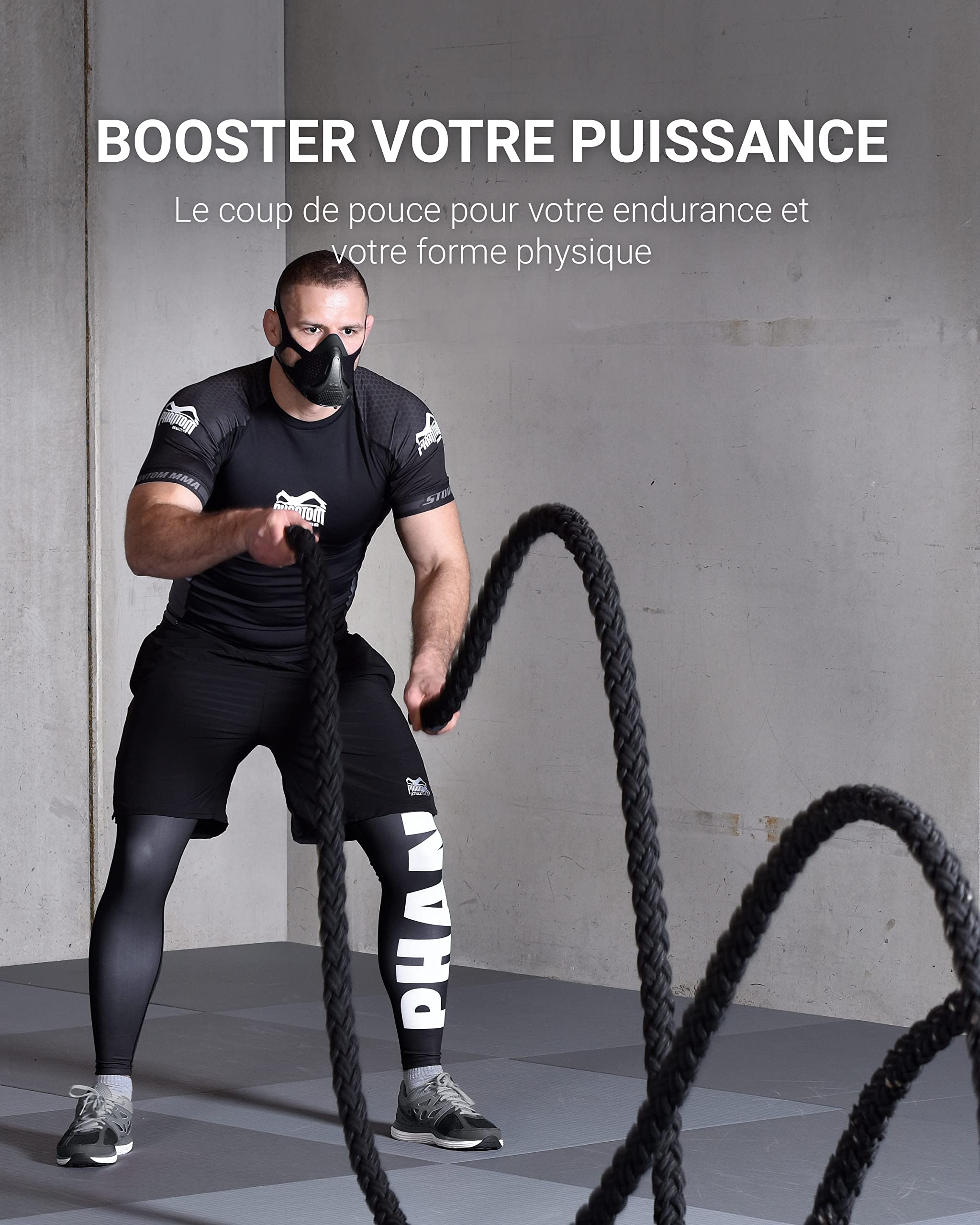 Phantom Athletics Masque d'entraînement Entraînement à la résistance respiratoire pour de Meilleures Performances Sportives