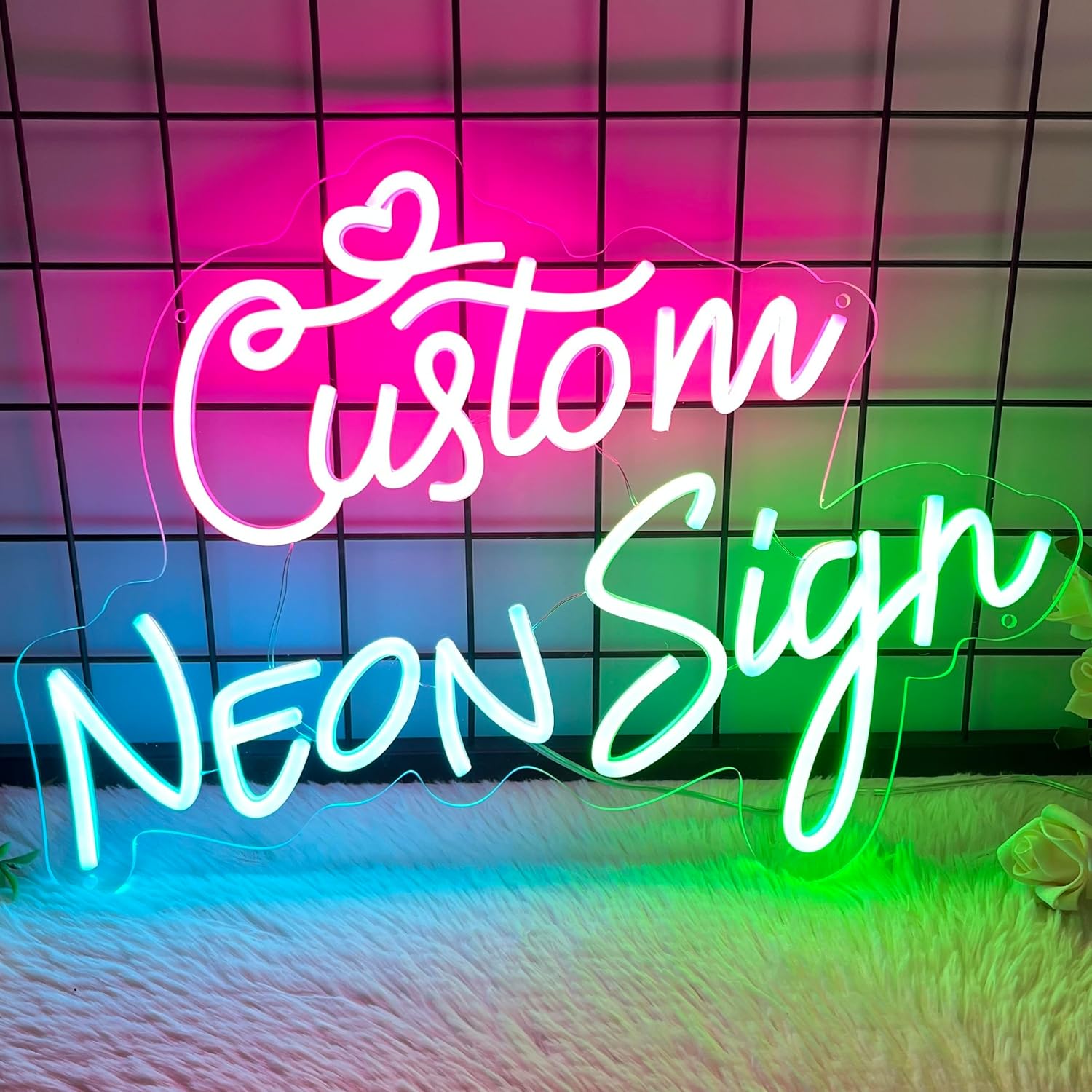Custom Neon Signs, Personalized LED Neon Lights Name Sign Customizable for Wall Decor Kids Room Wedding Birthday Party Bedroom Bar Shop Business Logo Christmas Gift - Image 5