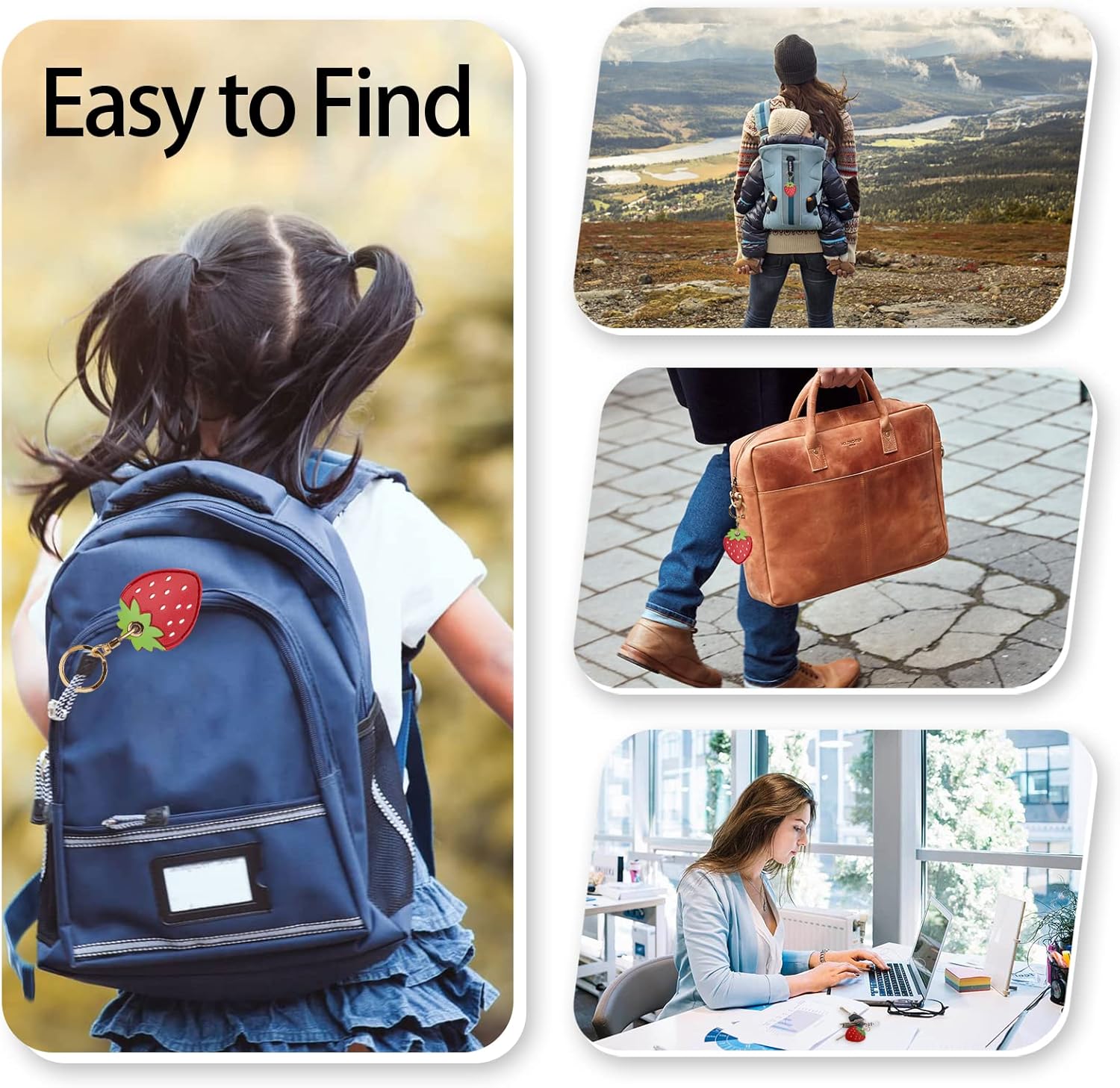 leather keychain case holder compatible with apple airtag gps airtag keychain finder tracker with key ring anti scratch protective air tag cover for