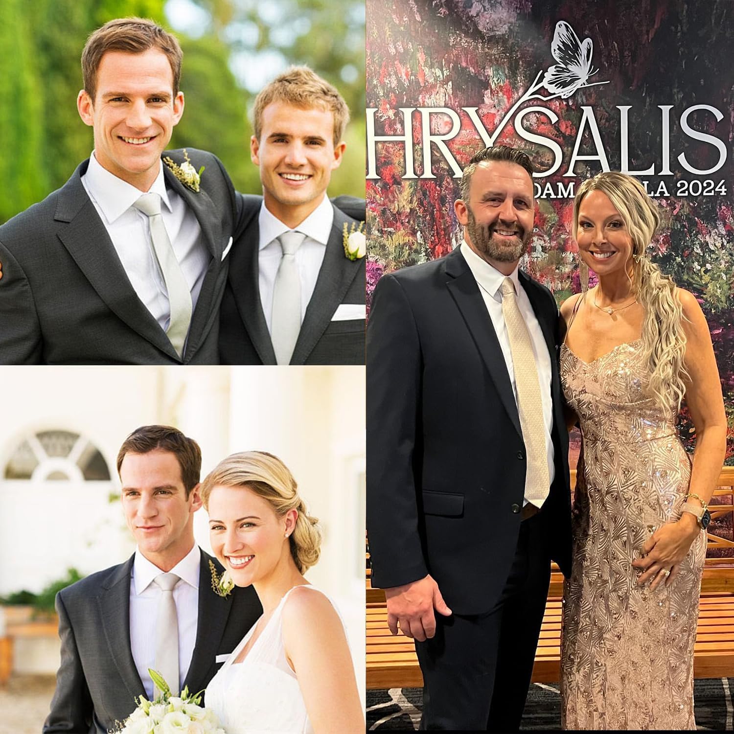 Hi-Tie Mens Tie Set Silk Striped Woven Necktie with Lapel Pin Pocket Square Cufflinks Set for Wedding Party - Image 6