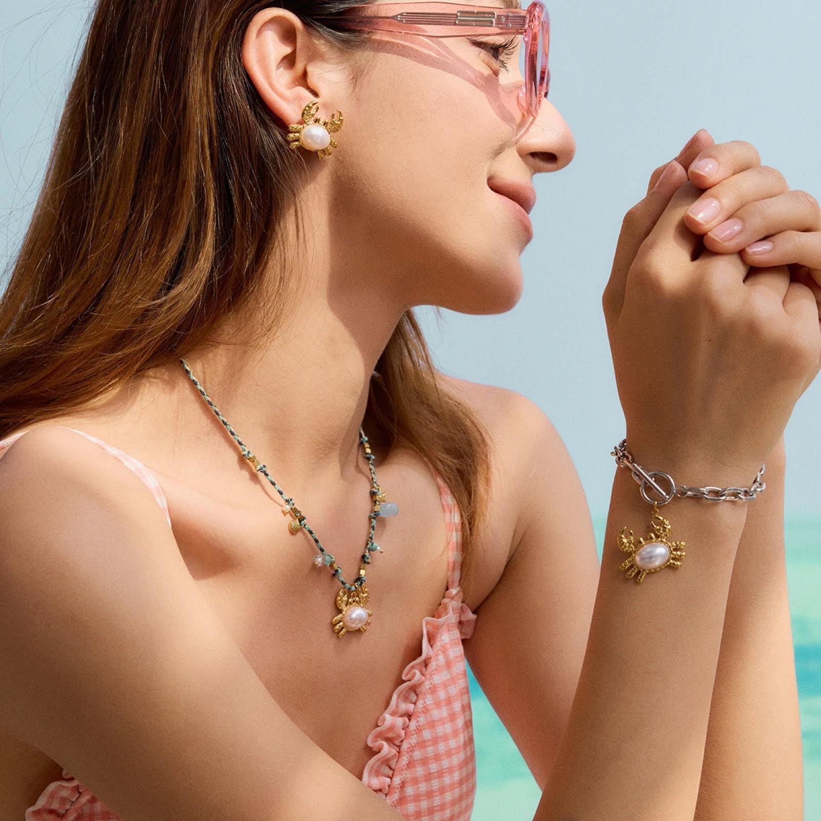 Halskette Ketten Schmuck Herren Frauen Anhänger Necklace Anhänger Halskette Ohrring Frauen