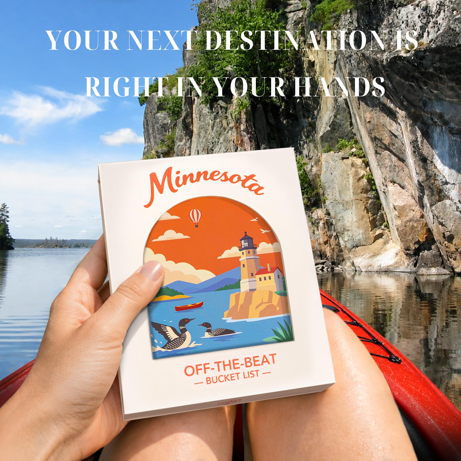 Minnesota Adventure Bucket List Cards, 50 carte da grattare per Stato | Gemme nascoste locali uniche, 2026 Schede elenco secchio fuori dal ritmo, Regali del Minnesota per coppie e famiglie