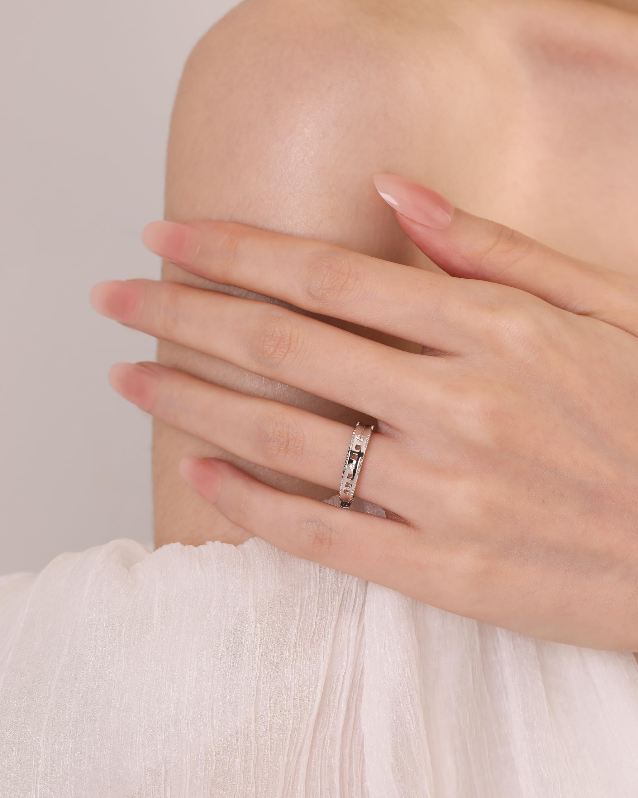 Meissa Anillos de Pareja de Plata 925 Ajustables para Hombre y Mujer Compromiso y Matrimonio 3,8 mm 5,8 mm Joyería de Pareja Regalo para San Valentín Aniversario Cumpleaños