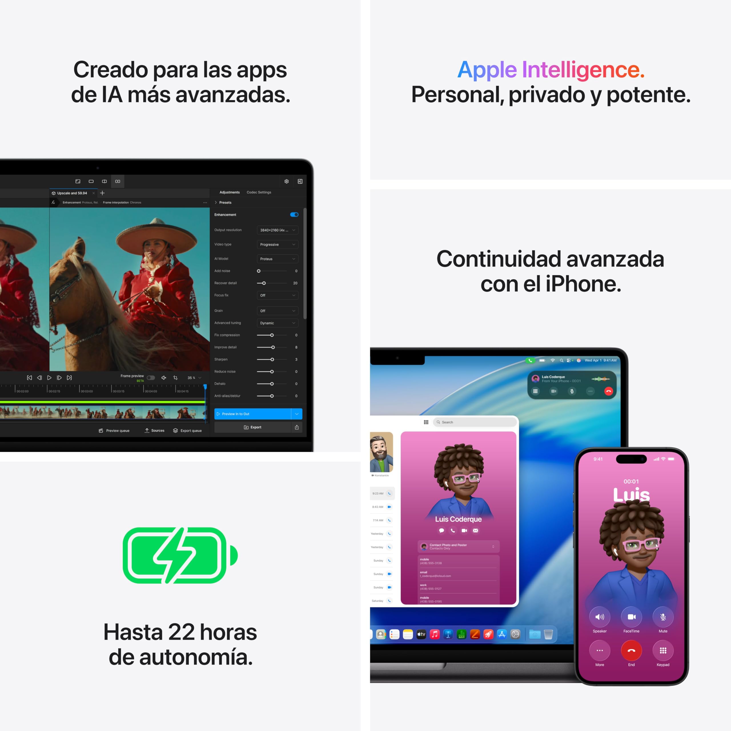 Apple MacBook Pro de 14,2 Pulgadas portátil con Chip M5 Pro: Pantalla Liquid Retina, CPU de 15 núcleos y GPU de 16 núcleos, 24 GB Memoria unificada, 1 TB de SSD, Teclado español; Plata
