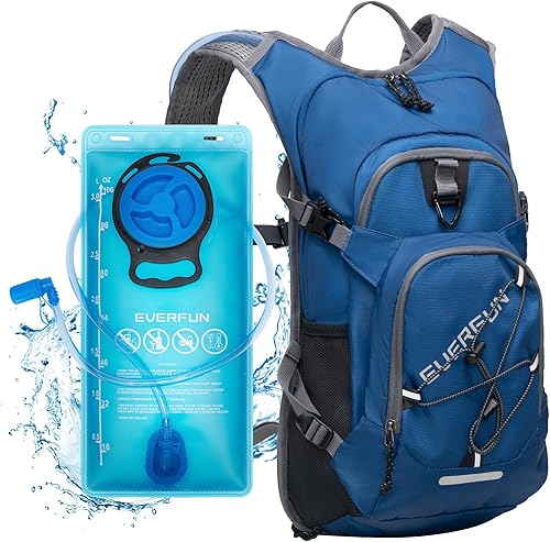Everfun Mochila de hidratación de 18 litros con bolsa de agua de 2L3 L, mochila de agua para senderismo para mujeres y hombres, paquete de
