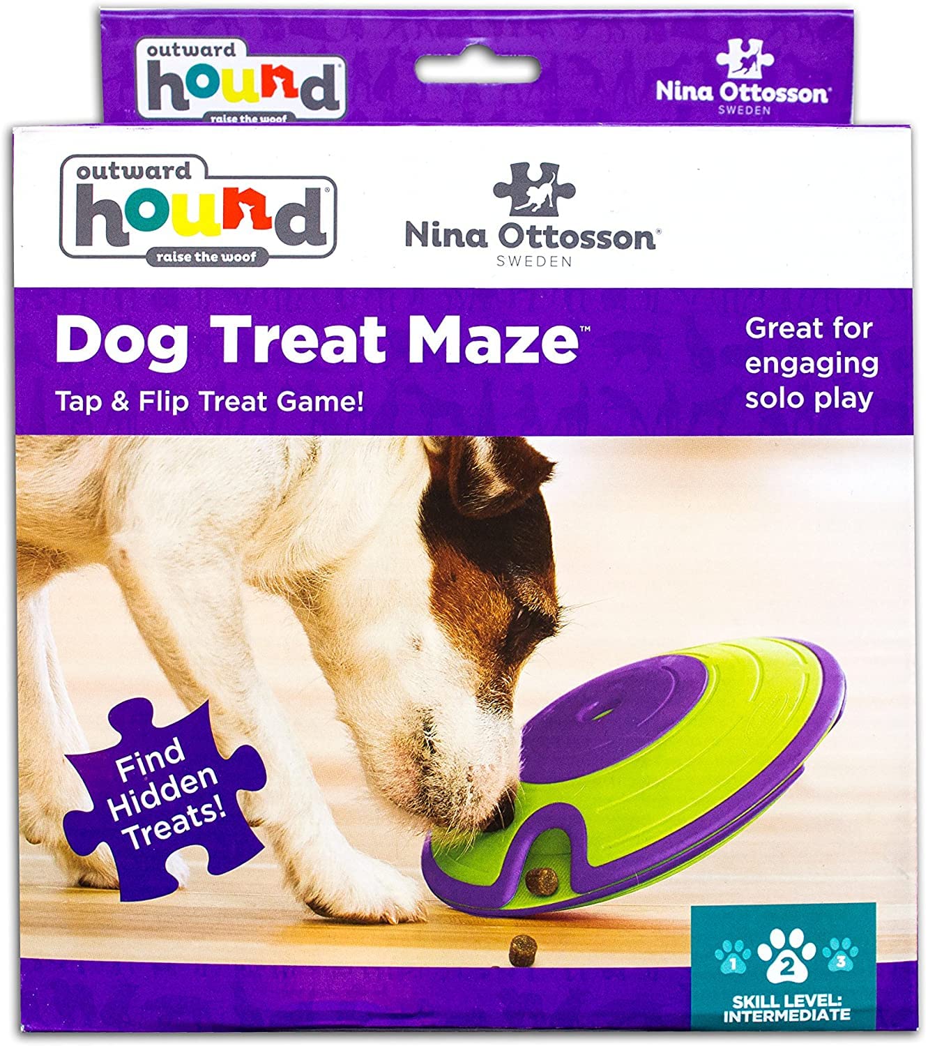 Outward Hound Nina Ottosson Treat Maze Puzzle Toy, Level 2 Interactive Toys Brain and Exercise Game for Dogs (B09JLP117W) Amazon Price History, Amazon Price Tracker