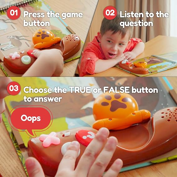BEST LEARNING Book Reader Animal Kingdom - Interactive Talking Sound Toy