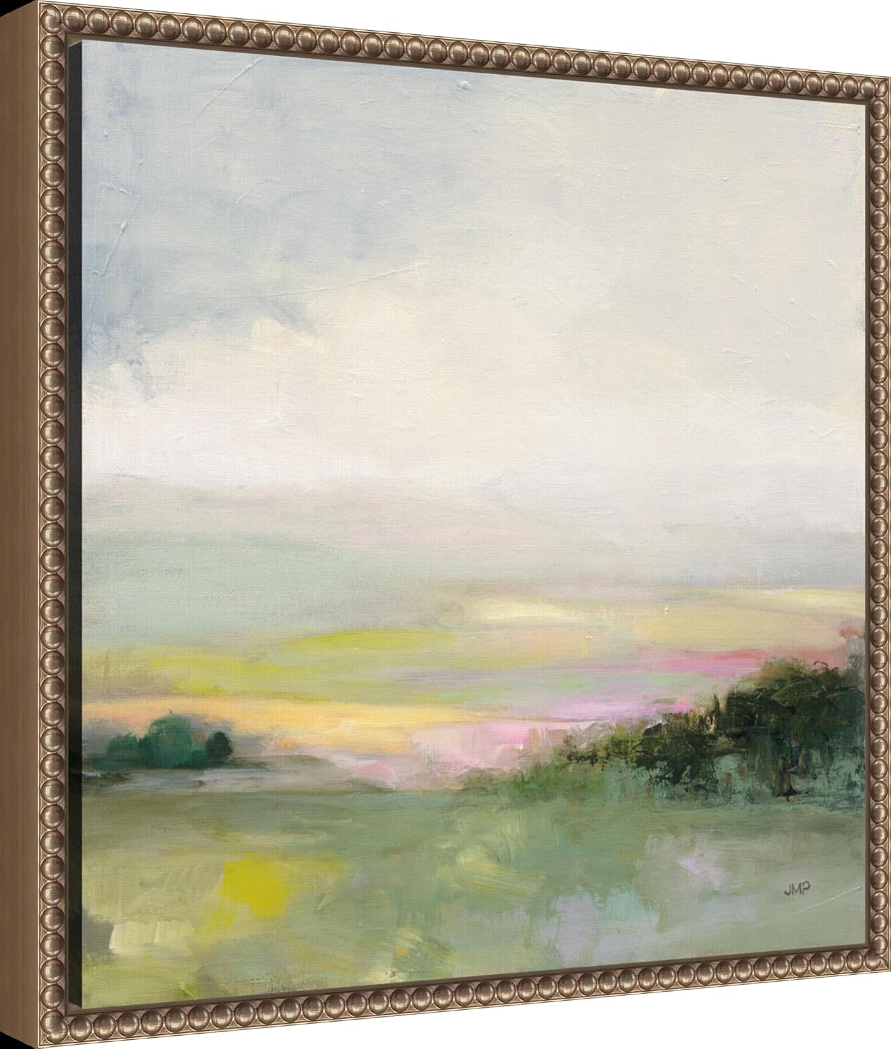 Amanti Art Framed Canvas Wall Art 16x16 Glowing Valley by Julia Purinton, Framed Wall Art Canvas, Landscapes Artwork, Traditional Decor, Small Poster Painting for Living Room, Bedroom, Bathroom,