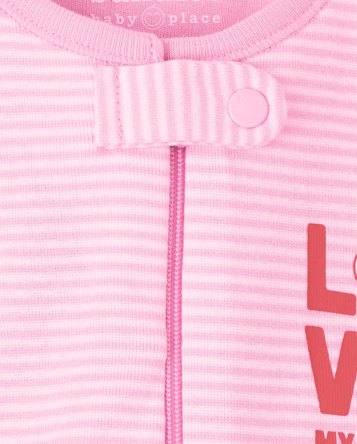 Miniatura 3 de The Children's Place Pijama de una pieza con pies de una pieza con cremallera frontal y ajuste cómodo, 100% algodón