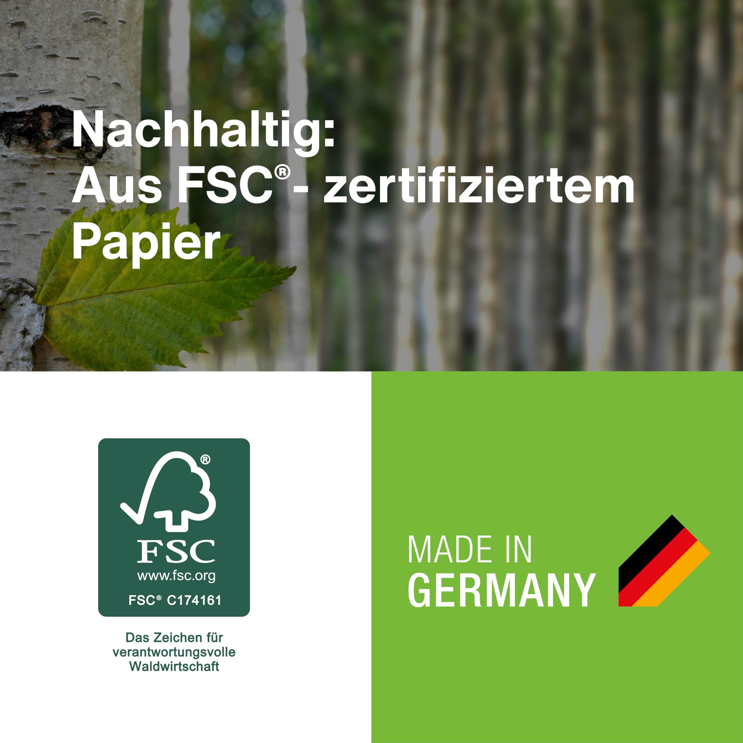 magnetoplan Pinnwandpapier Weiß, 50 Bogen | FSC-zertifiziert