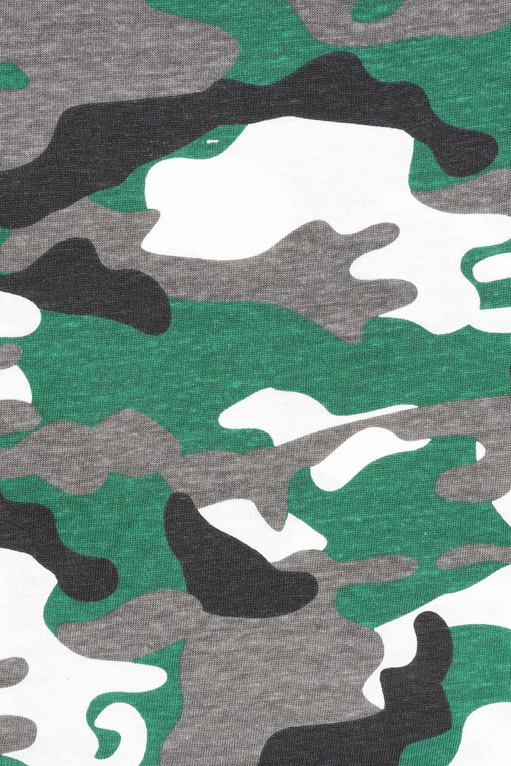 Pigiama lungo mimetico per bambini, confezione da 3 pezzi, colore: verde, grigio e blu navy