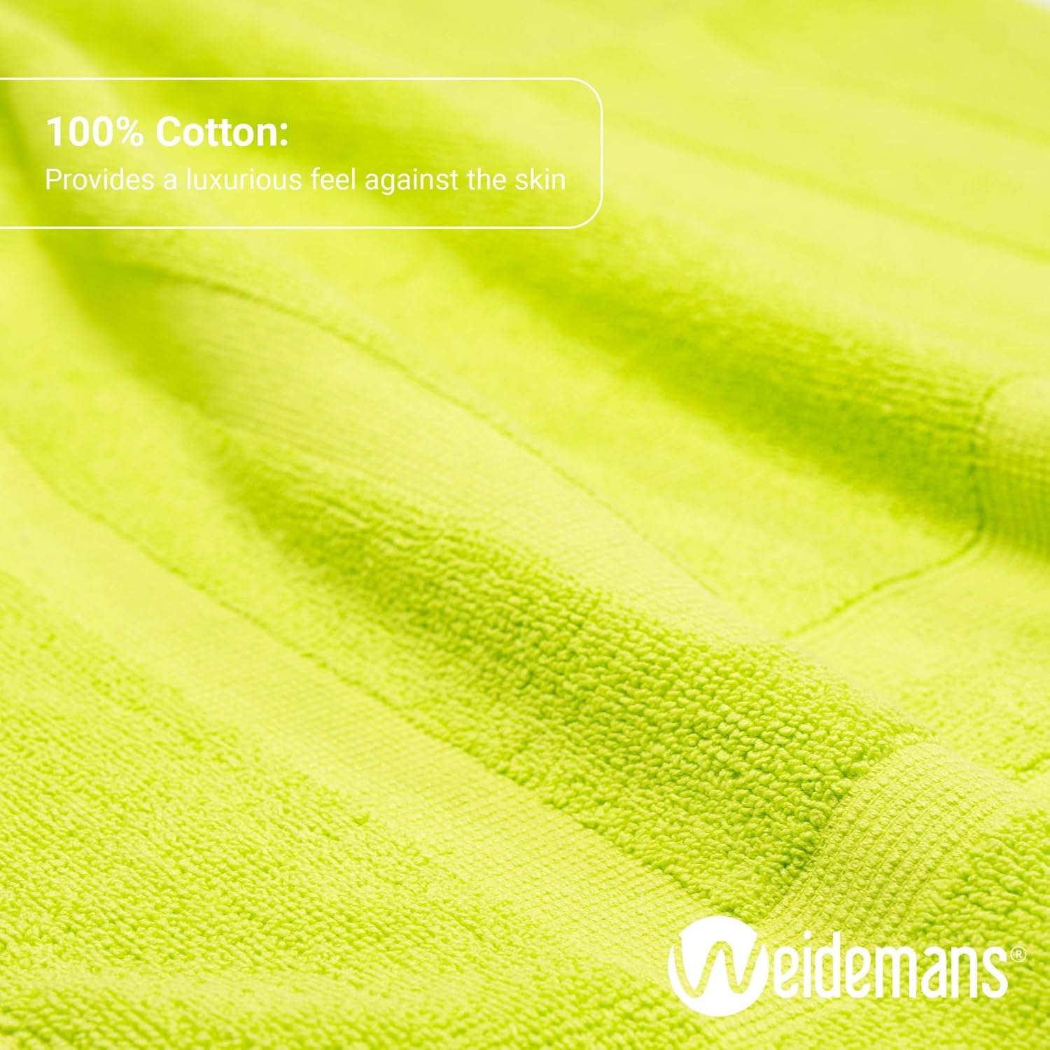 Luxury 100% Cotton Bath Mats for Bathroom | Set of 2 Modern Design Apple Green Bath Mat | Machine Washable & Eco-Friendly with a Soft & Absorbent Underfoot for Comfort