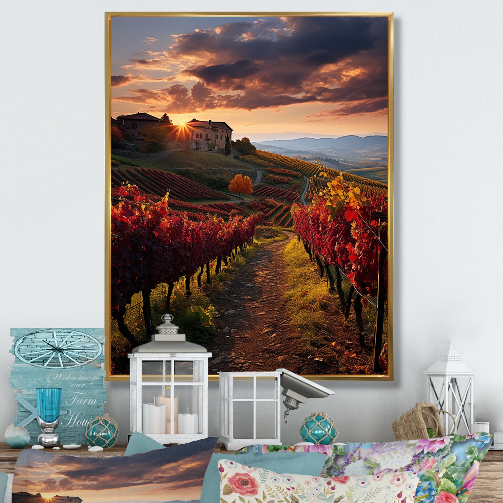 Vineyard Scenic Wall Mural
