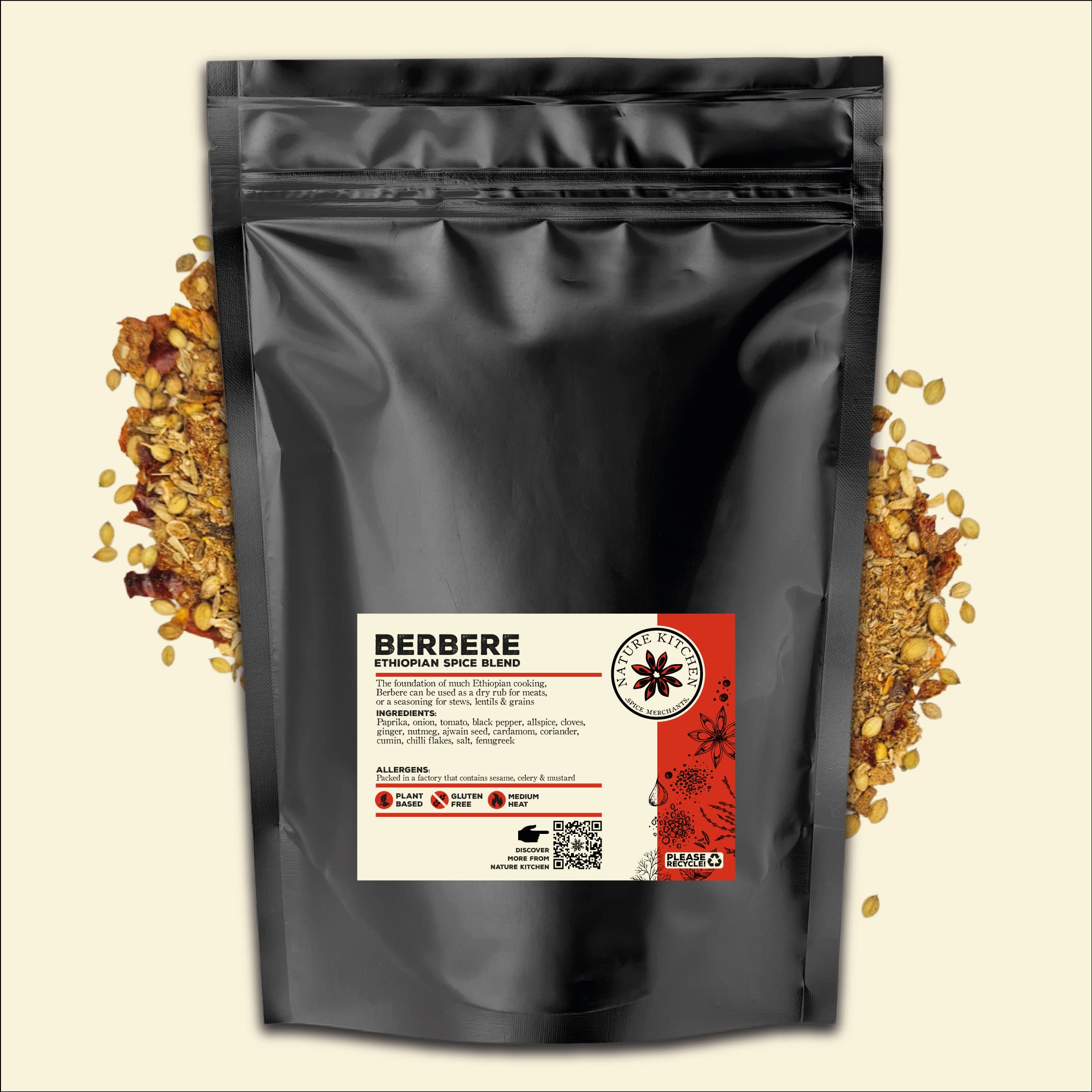 Nature Kitchen Shawarma Seasoning 500g Mild, Premium Middle Eastern Spice Blend, Gluten Free, Vegan Seasoning for Kebabs, Chicken, Wraps, Marinades and Everyday Cooking — view 38