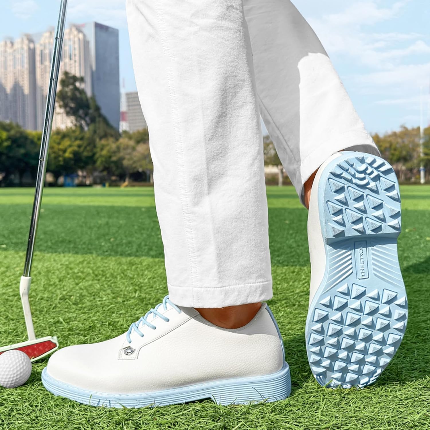 Waterproof Golf Shoes Women Resistant Spikeless Golf Footwear Lightweight Relaxed Outdoor Golf Training Sneakers