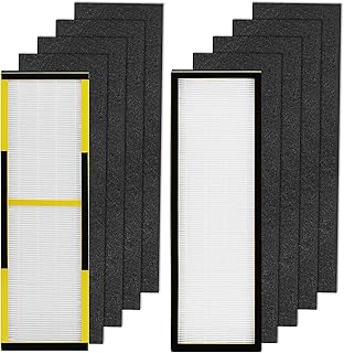 FLT4825 HEPA Filter B Replacement for Germ-Guardian Filter B, Compatible with 22" Air Pu-rifier AC4825E AC4825 AC4300 AC4900CA AP2200CA AP2800CA, 2 HEPA and 8 Pre-Filter