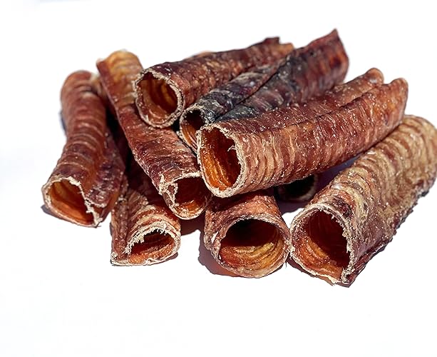 Beef Trachea Dog Dental Chews - 10 Pack - All Natural, Single Ingredient, Dehydrated Dog Treats