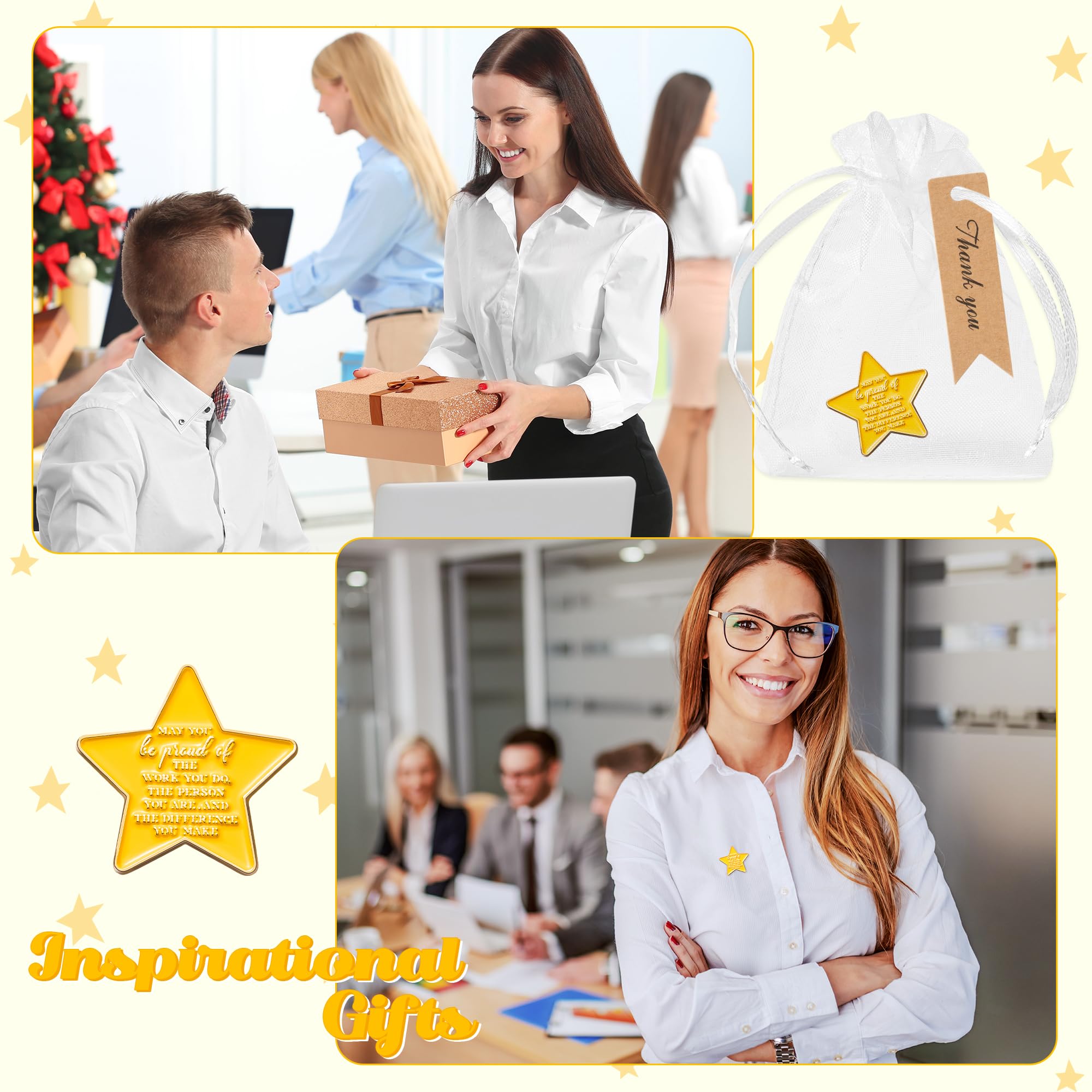 Snapklik.com : 30Sets Employee Pin Thank You Gifts, Star Lapel Pins ...