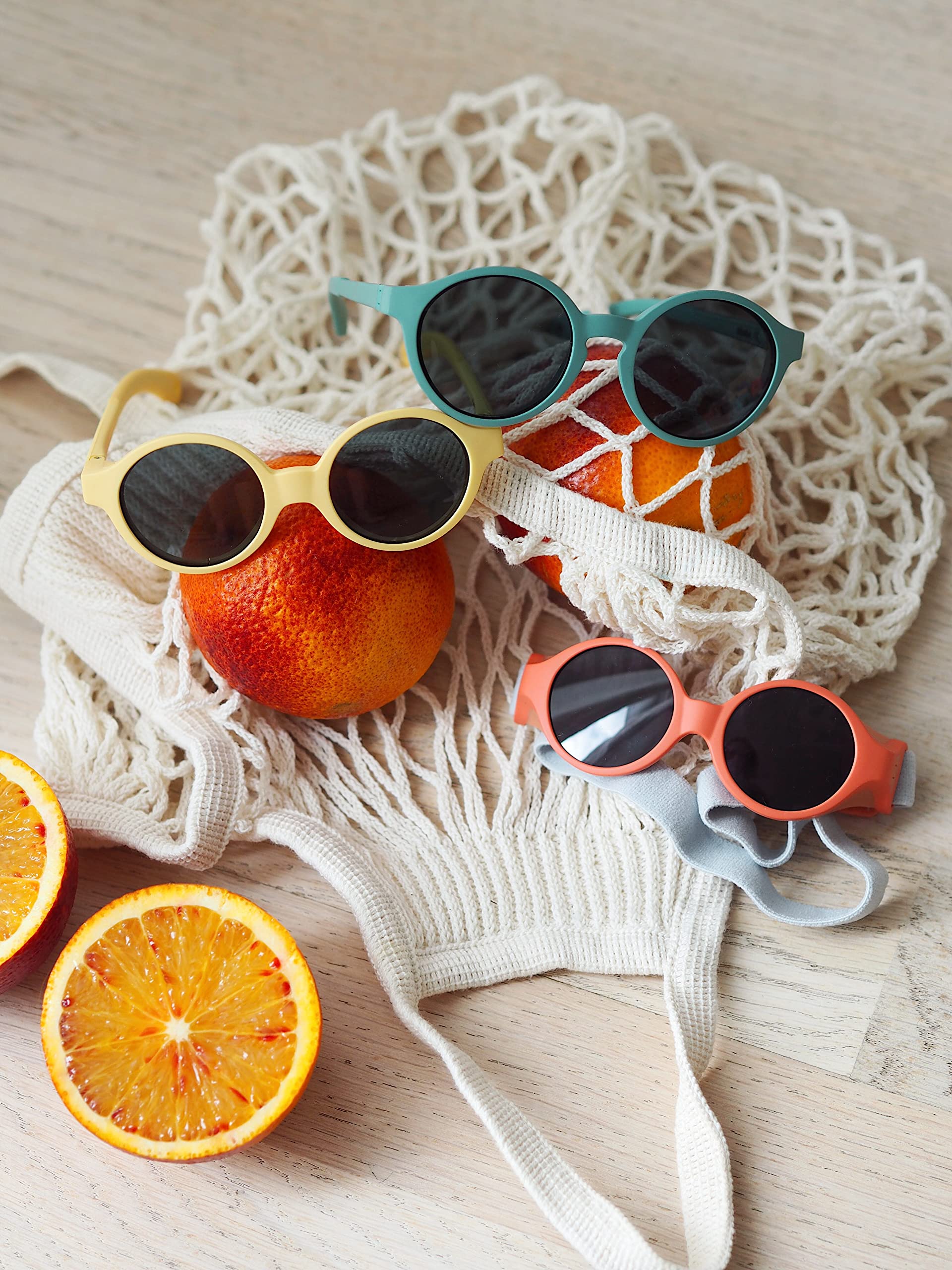 BÉABA Gafas de sol para niños 2-4 años, Protección UV 100% CAT 3, Patillas ajustables 360°