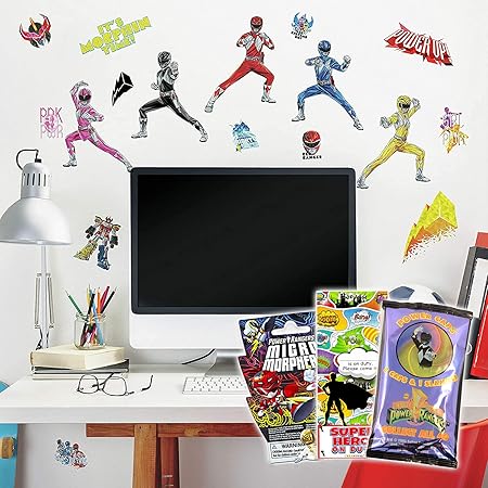 Amazon.com: RoomMates RMK4454SCS Power Rangers Peel and Stick Wall ...