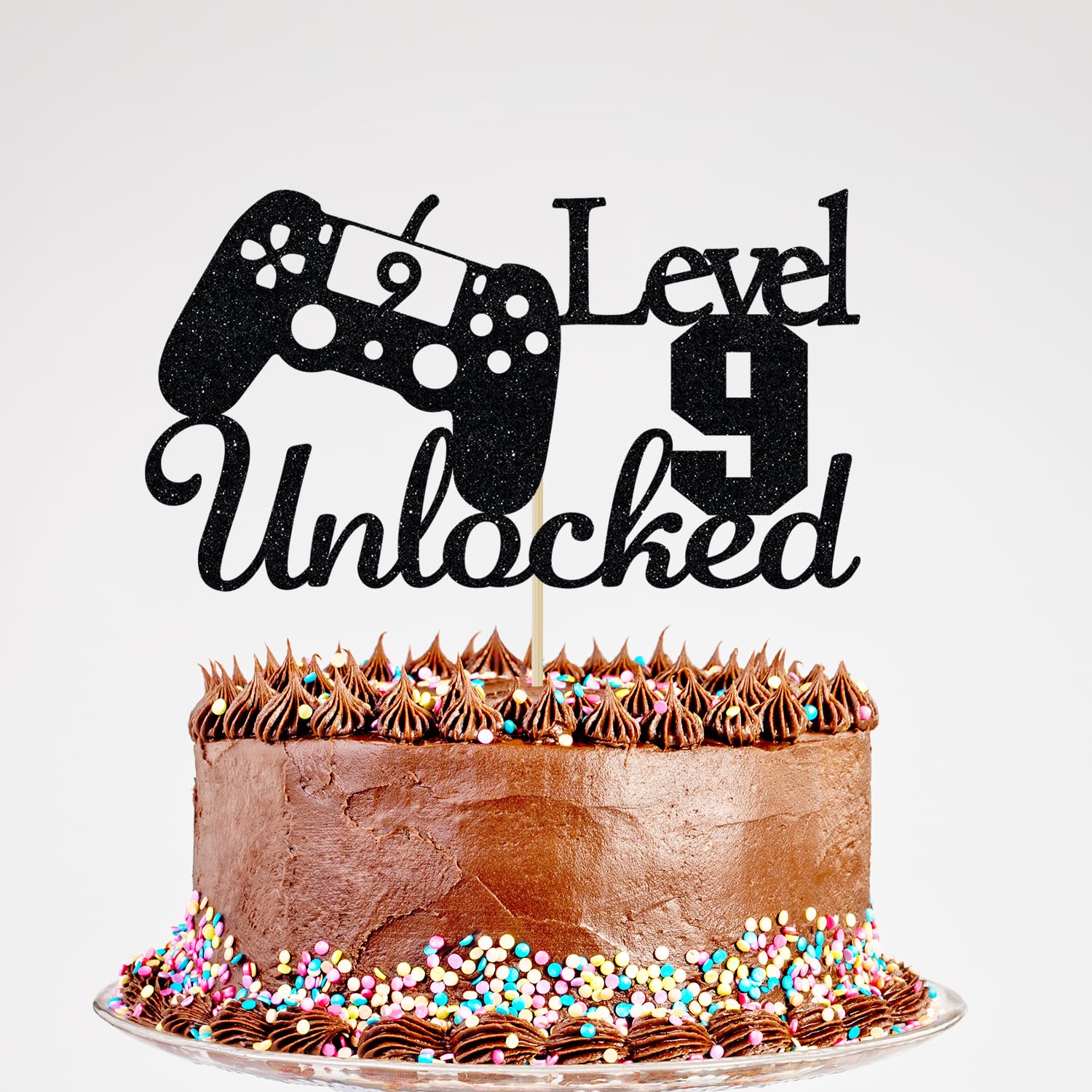 Happy 9th Birthday Video Game Cake Topper Level YzYbuaego