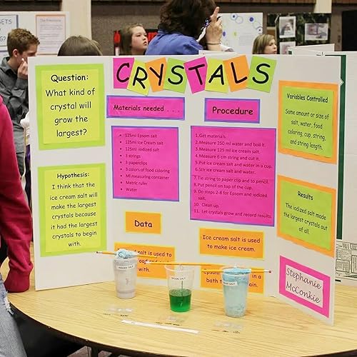 Miniatura 6 de 4 tableros de póster de triple pliegue de 48 x 36 pulgadas, color blanco, se pueden utilizar para presentaciones, proyectos, cabinas, ferias de