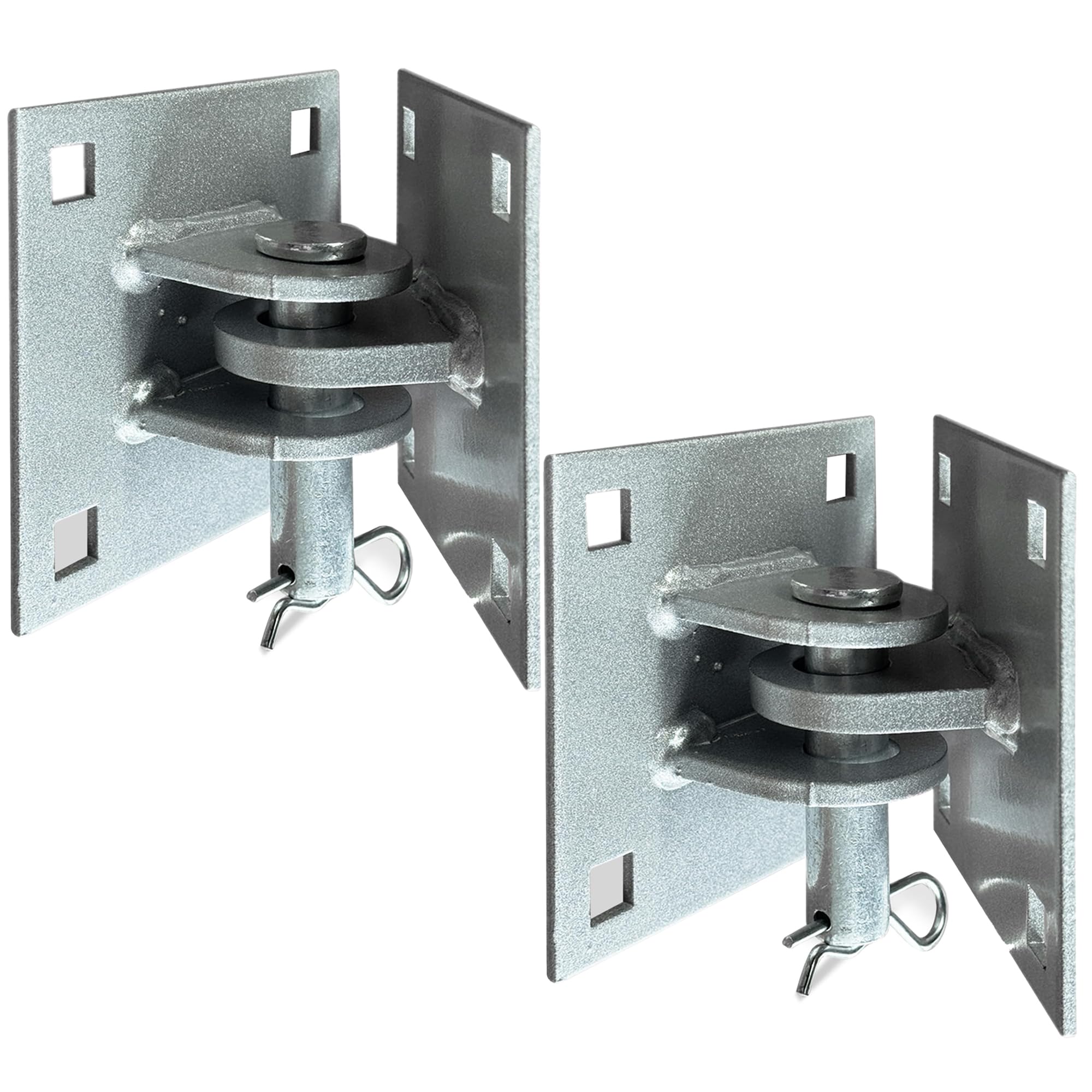 Photo 1 of ?Joewuzun 2pcs Floating Dock Hinge Heavy Duty Dock Hardware Brackets Female Corner Hinge Dock Parts Connector T Style Backer Plate