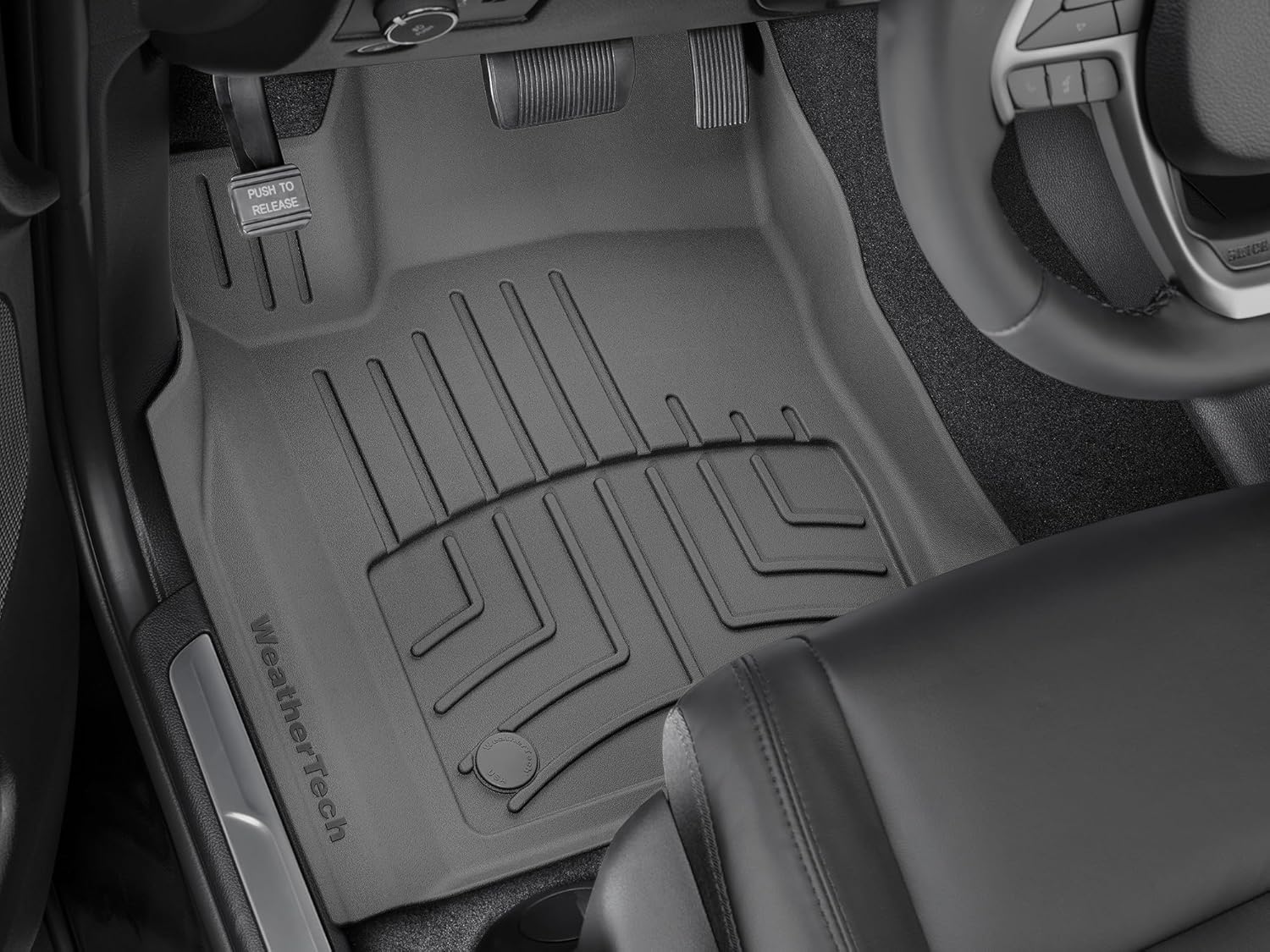 WeatherTech FloorLiner HP Custom Fit Floor Mats for Dodge Durango, Grand Cherokee - 1st Row (449301IM), Black