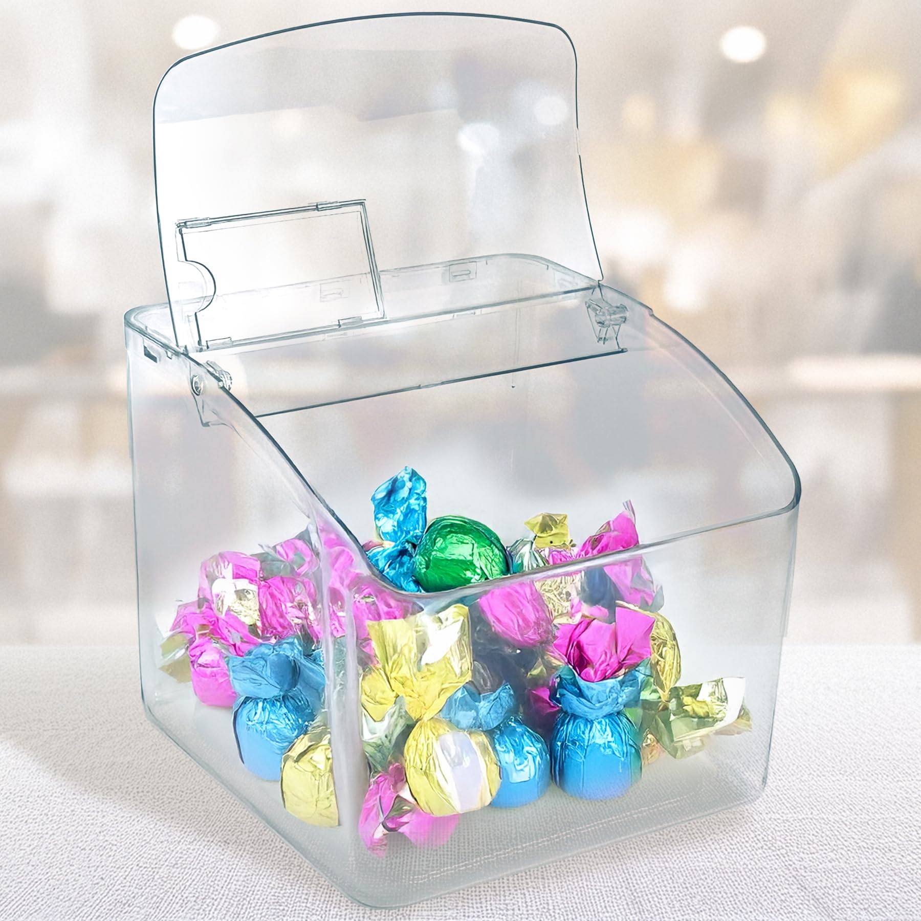 Amazon.com: Azar Displays 400433 Hinged Candy Bin with Price Tag