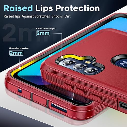 Miniatura 4 de LeYi Funda para Moto G Play 2023 Funda para Motorola G Play 2023 con 2 protectores de pantalla, resistente 3 en 1 de grado militar, funda a prueba