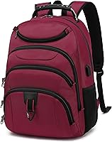 Vista 12 de Mochila para laptop Boavan para hombres (Negro, 15.6), Rosa(Amour Pink), Elegante