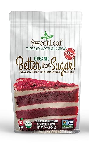 SweetLeaf Organic Better Than Sugar Edulcorante orgánico en polvo 14 onzas