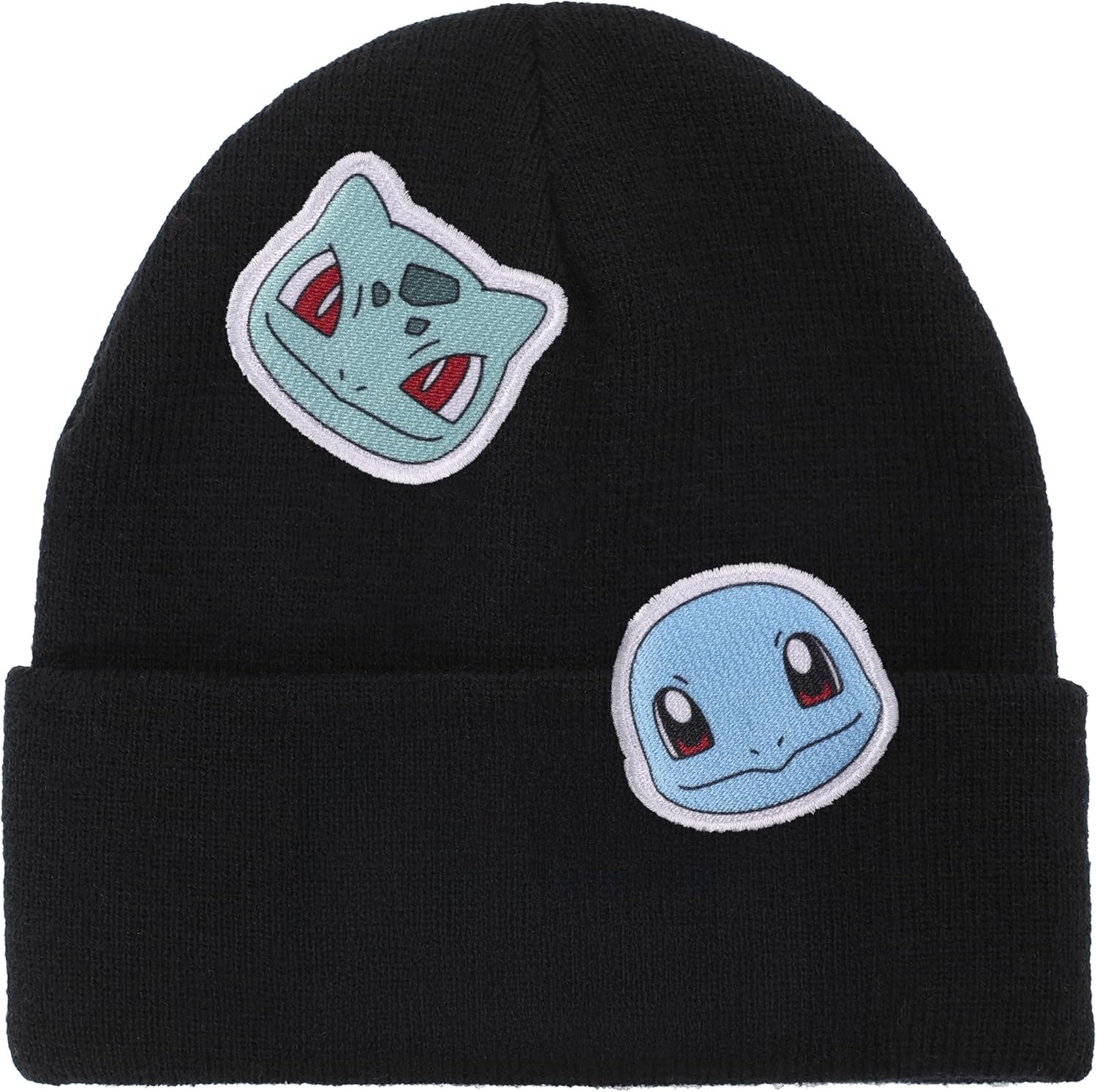 Pokémon Printed Character Patches Black Cuff Beanie - Image 2