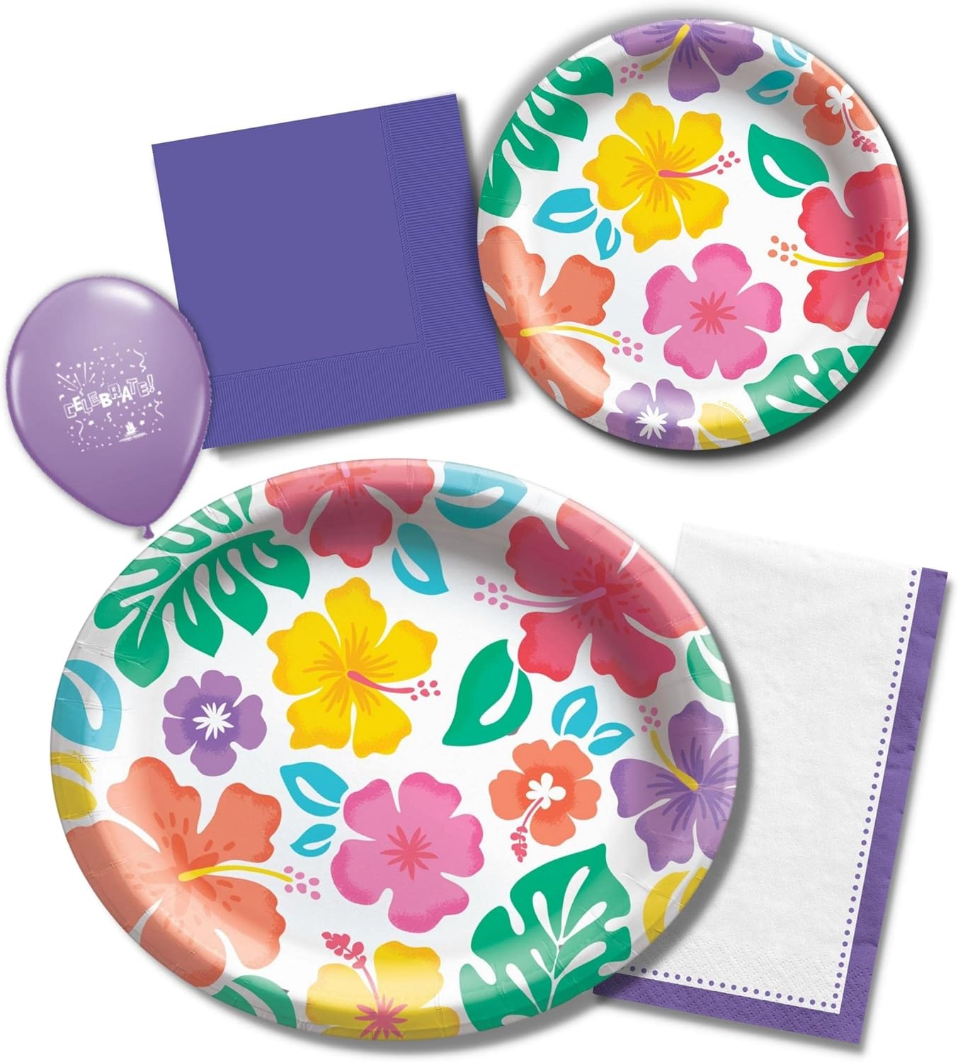 Summer Luau Plates and Napkins Dinnerware Party Supplies