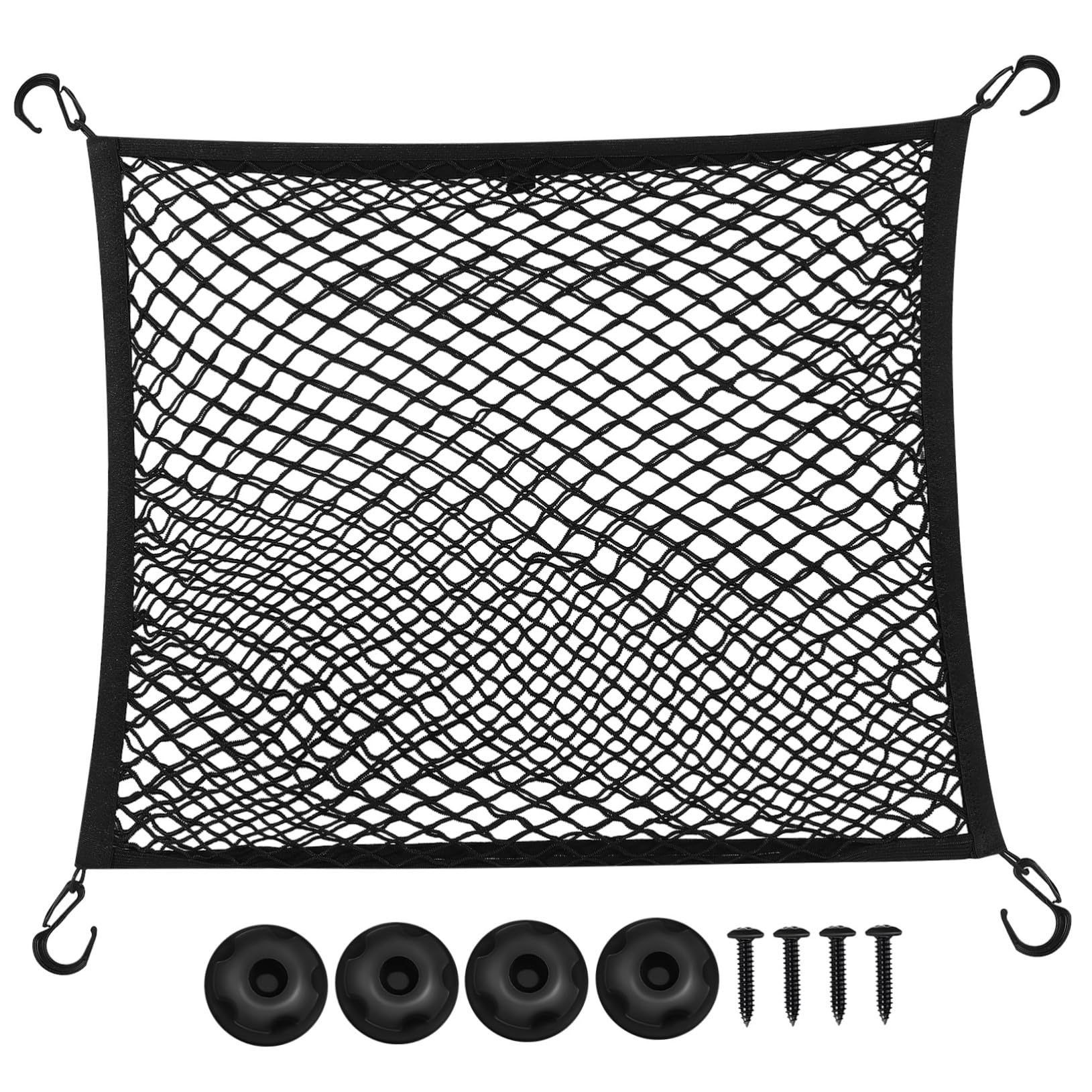 Filet de coffre voiture extensile double maille elastique pour rangement interieur SUV