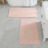 Vista 206 de MIULEE - Juego de 2 tapetes para baño, absorbentes, microfibra esponjosa y gruesa, con reverso antideslizante, lavable a máquina, para baño, ducha