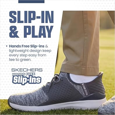 Skechers Men's Max 2 Rover Relaxed Fit Slip-in Golf Shoe